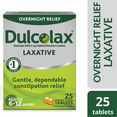 Dulcolax® Bisacodyl Laxative, 1 Box of 25 (Over the Counter) - Img 3