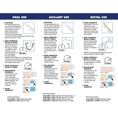 Medical Indicators Tempa·DOT™ Oral / Axillary Thermometer, 1 Case of 2000 (Thermometers) - Img 3