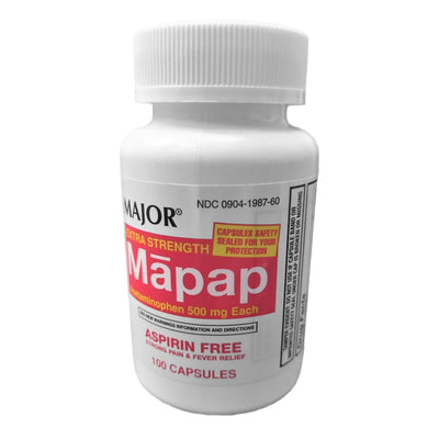 Mapap® Acetaminophen Pain Relief, 1 Bottle (Over the Counter) - Img 1