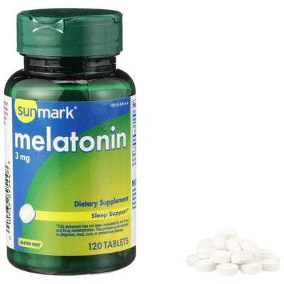 sunmark® Melatonin Natural Sleep Aid, 1 Bottle (Over the Counter) - Img 1