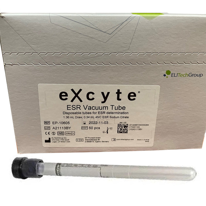 Excyte® Vacuum Tube Venous Blood Collection Tube, 1 Box of 50 (Laboratory Glassware and Plasticware) - Img 1