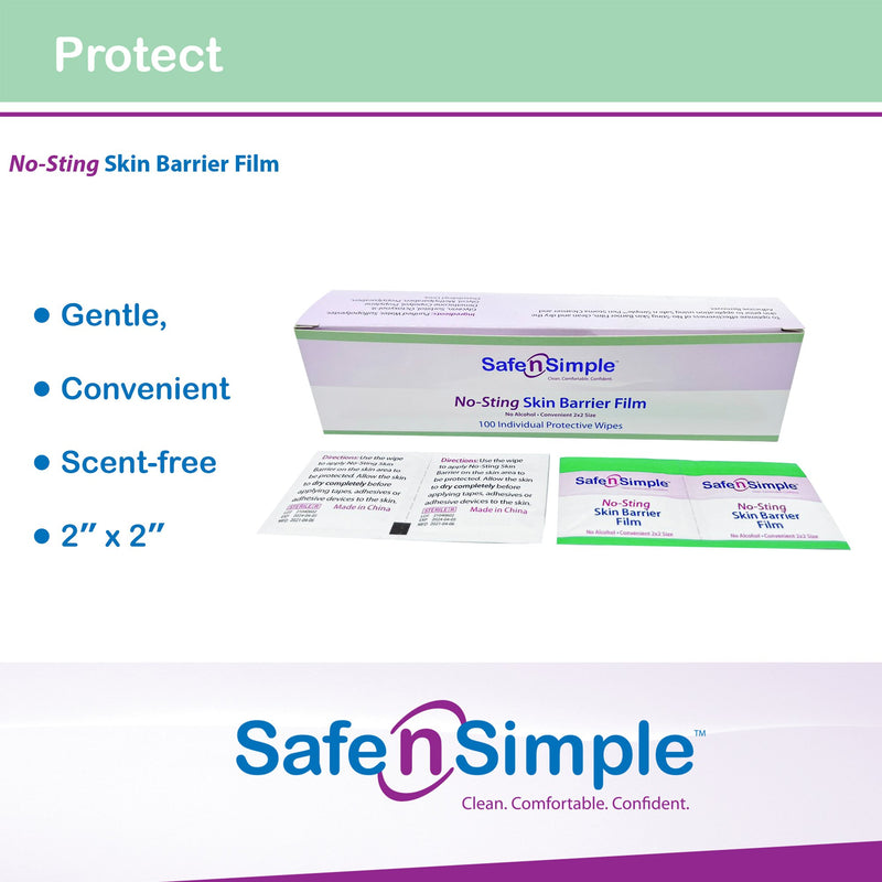 Safe n Simple™ Barrier Wipe, 1 Box of 100 (Skin Care) - Img 9