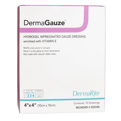 DermaGauze® Impregnated Dressing, 4 x 4 Inch, 1 Box of 15 (Advanced Wound Care) - Img 1