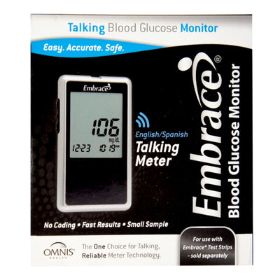 Embrace® Talking Blood Glucose Monitor, 1 Each (Diabetes Monitoring) - Img 1