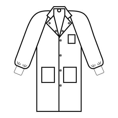 Universal Precautions Lab Coat, 1 Case of 25 (Coats and Jackets) - Img 2