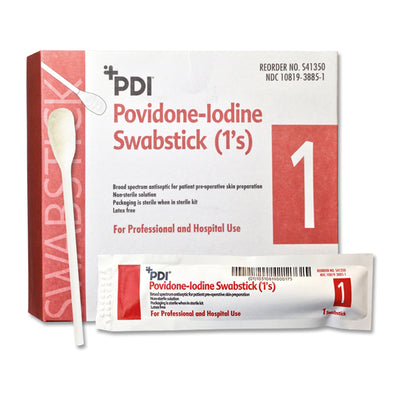 PDI® PVP Iodine Prep Swabstick, 1 Box of 50 (Skin Care) - Img 1