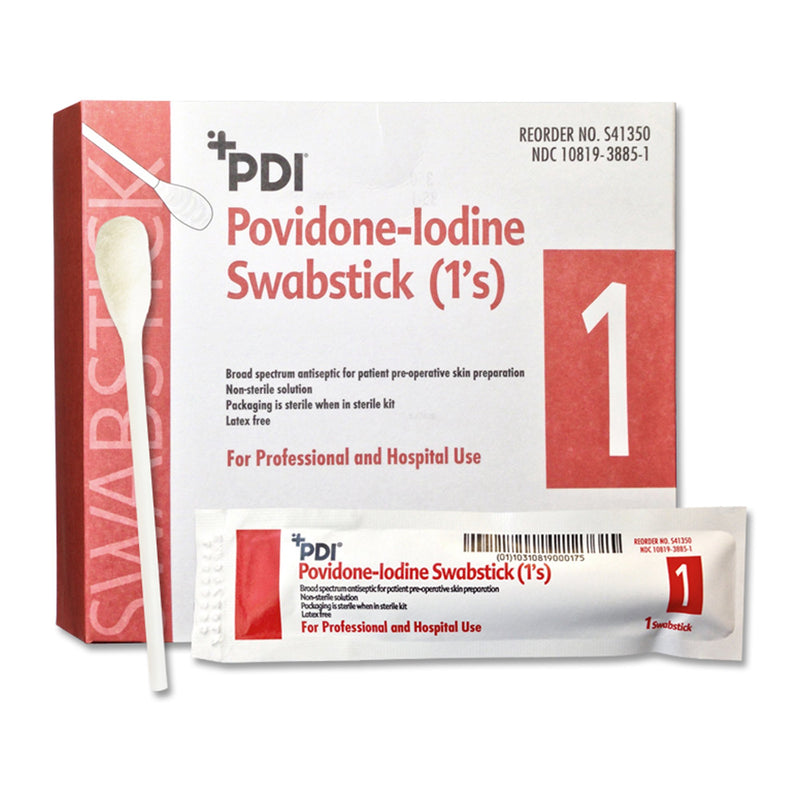 PDI® PVP Iodine Prep Swabstick, 1 Case of 500 (Skin Care) - Img 1