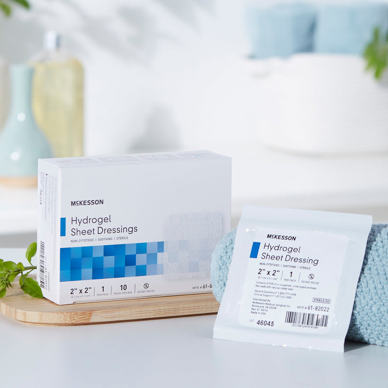 McKesson Hydrogel Dressing, 2 x 2 Inch, 1 Box of 10 (Advanced Wound Care) - Img 10