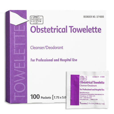 Hygea® Scented Obstetrical Towelette, Individual Pack, 1 Each (Skin Care) - Img 1