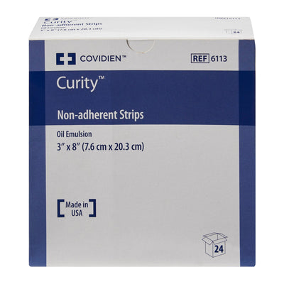 Curity™ Oil Emulsion Impregnated Dressing, 3 x 8 Inch, 1 Box of 24 (Advanced Wound Care) - Img 2