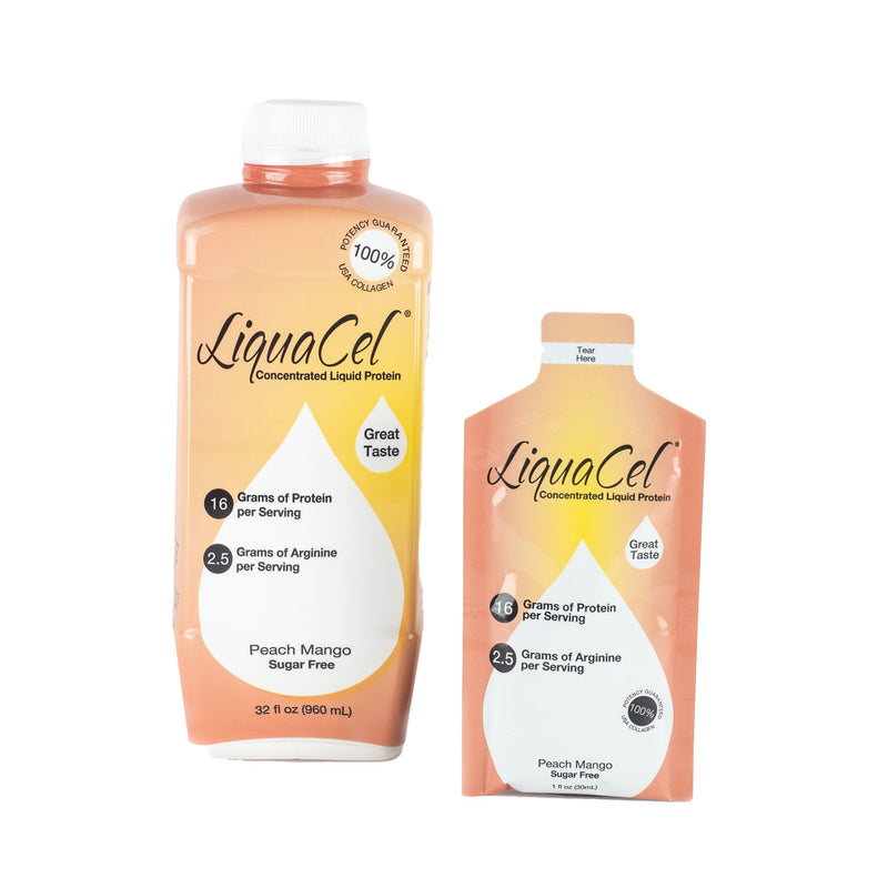 LiquaCel™ Peach Mango Oral Protein Supplement, 32 oz. Bottle, 1 Case of 6 (Nutritionals) - Img 2