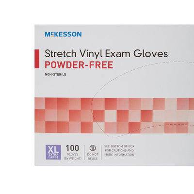 McKesson Stretch Vinyl Exam Glove, Extra Large, Ivory, 1 Box of 100 () - Img 8