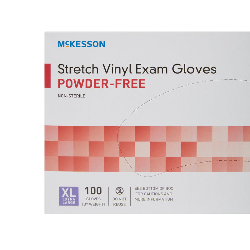 McKesson Stretch Vinyl Exam Glove, Extra Large, Ivory, 1 Box of 100 () - Img 8