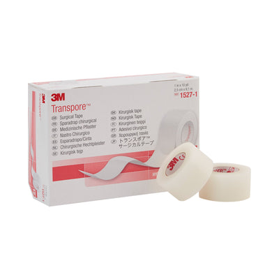 3M™ Transpore™ Plastic Medical Tape, 1 Inch x 10 Yard, Transparent, 1 Roll (General Wound Care) - Img 1