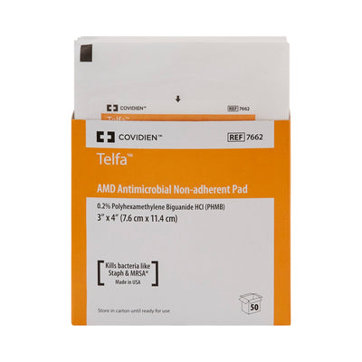 Telfa™ Impregnated Antimicrobial Dressing, 3 x 4 Inch, 1 Case of 900 (General Wound Care) - Img 2