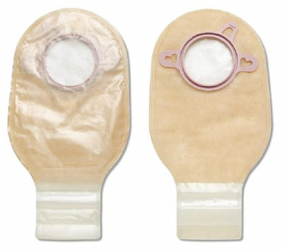 Pouchkins™ Two-Piece Drainable Transparent Ostomy Pouch, 6½ Inch Length, 1¾ Inch Flange, 1 Box of 10 (Ostomy Pouches) - Img 1