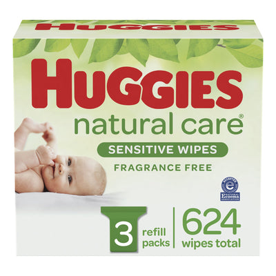 WIPE, BABY REFILL HUGGIES NAT CARE FRAGCE FRE (624/PK 1PK/CS (Skin Care) - Img 1