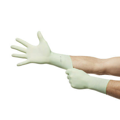 Gammex® Non-Latex PI Green Polyisoprene Surgical Glove, Size 7, Light Green, 1 Box of 50 () - Img 4