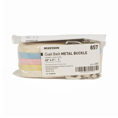 McKesson Gait Belt, 60 Inch, Pastel Stripe, 1 Case of 48 (Transfer Equipment) - Img 1