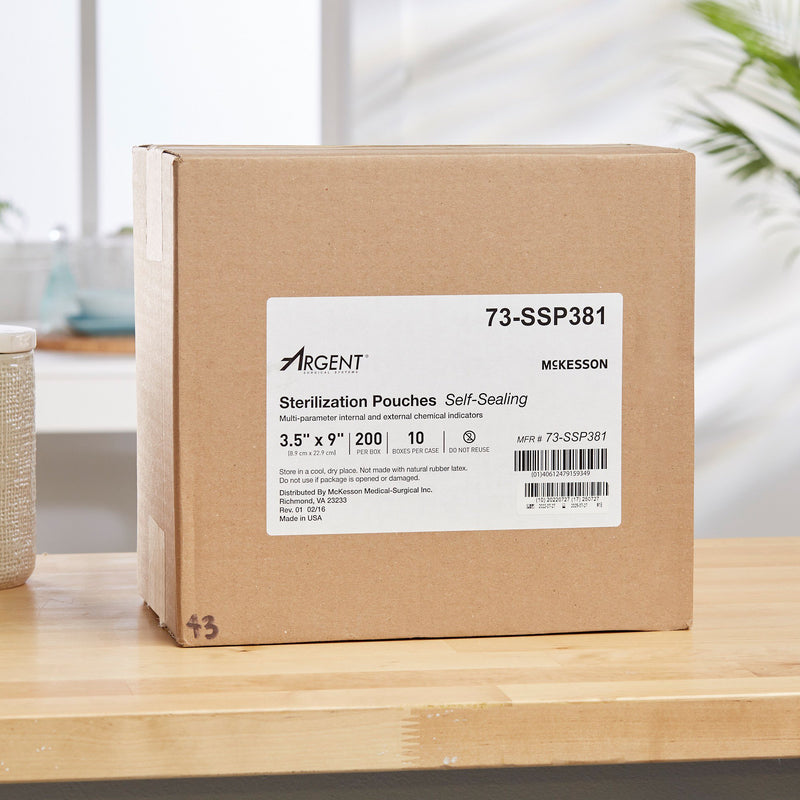 McKesson Argent® Sure-Check® Sterilization Pouch, 3½ x 9 Inch, 1 Box (Sterilization Packaging) - Img 10