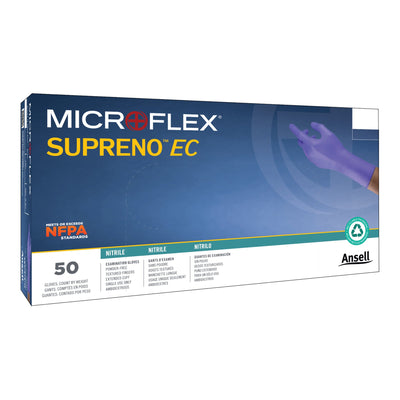 Supreno® EC Nitrile Extended Cuff Length Exam Glove, Large, Blue, 1 Case of 500 () - Img 1