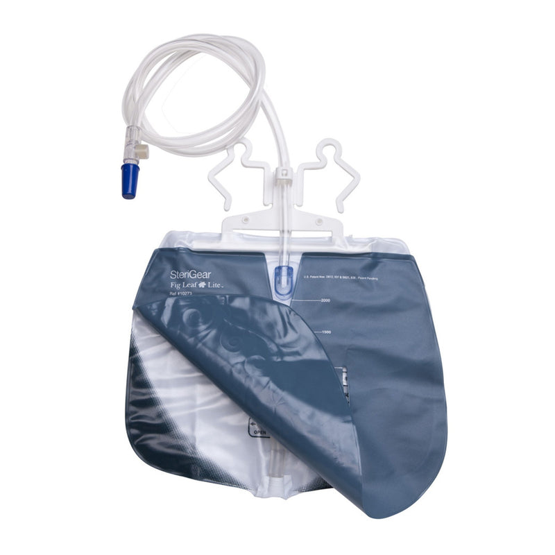 Fig Leaf™ Lite Urinary Drain Bag, 1 Box of 30 (Bags and Meter Bags) - Img 2