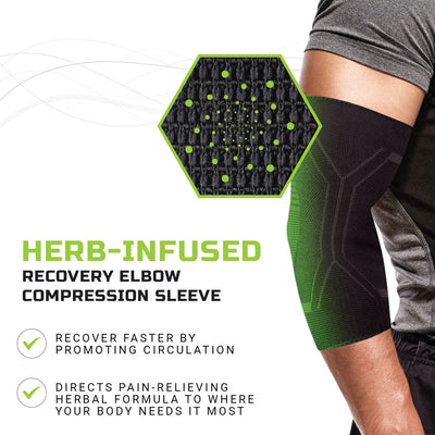 Green Drop Elbow Brace - Infused Compression Sleeve, L/XL, 1 Each (Immobilizers, Splints and Supports) - Img 7