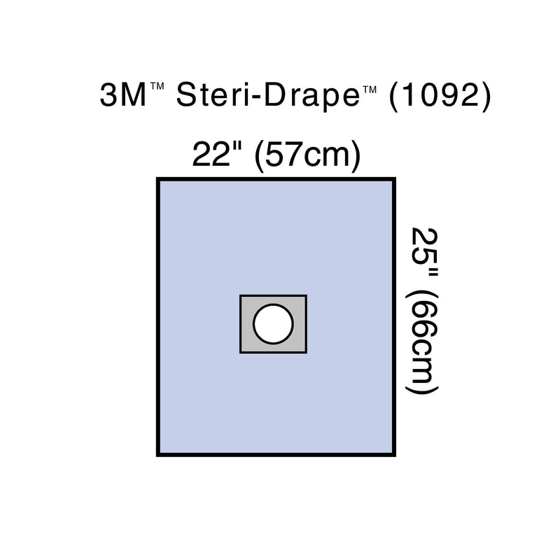 3M™ Steri-Drape™ Sterile Small Surgical Drape, 22 x 25 Inch, 1 Box of 25 (Procedure Drapes and Sheets) - Img 1