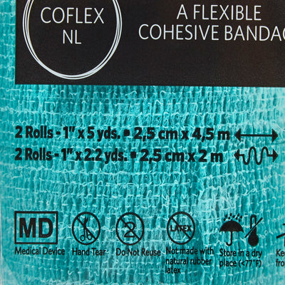 CoFlex® NL Self-adherent Closure Cohesive Bandage, 1 Inch x 5 Yard, 1 Case of 30 (General Wound Care) - Img 5