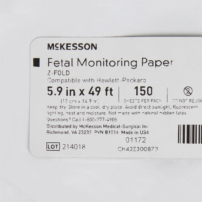 McKesson Fetal Monitoring Paper, 1 Case of 6000 (Diagnostic Recording Paper and Film) - Img 3