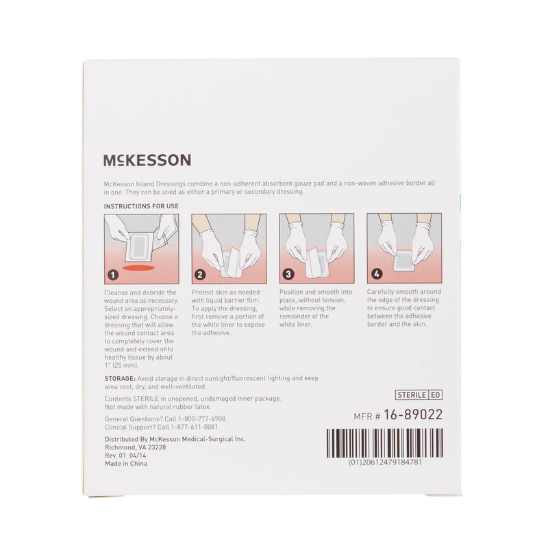 McKesson Adhesive Dressing, 2 x 2 Inch, 1 Box of 25 (General Wound Care) - Img 5