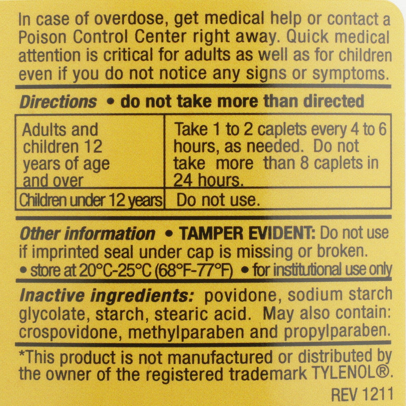Geri-Care® Acetaminophen Pain Relief, 1 Bottle (Over the Counter) - Img 4