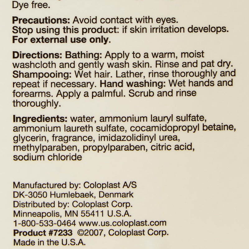 Coloplast Gentle Rain Shampoo and Body Wash, Scented, 21 oz Pump Bottle, 1 Case of 12 (Hair Care) - Img 3