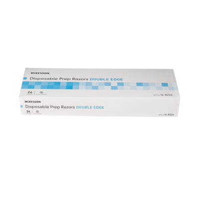 McKesson Single-Blade Razor, Double-Edged, Disposable, 1 Box of 24 (Hair Removal) - Img 4