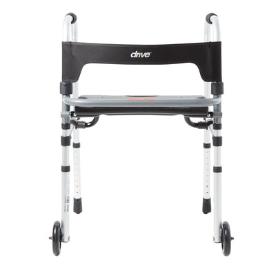 Clever-Lite LS Aluminum Dual Release Folding Walker, 29½ – 39 Inch Height, 1 Each (Mobility) - Img 1