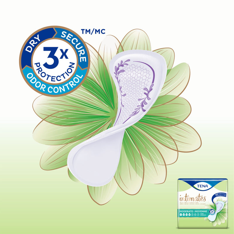 Tena® Intimates™ Moderate Bladder Control Pad, 13-Inch Length, 1 Case of 128 () - Img 5