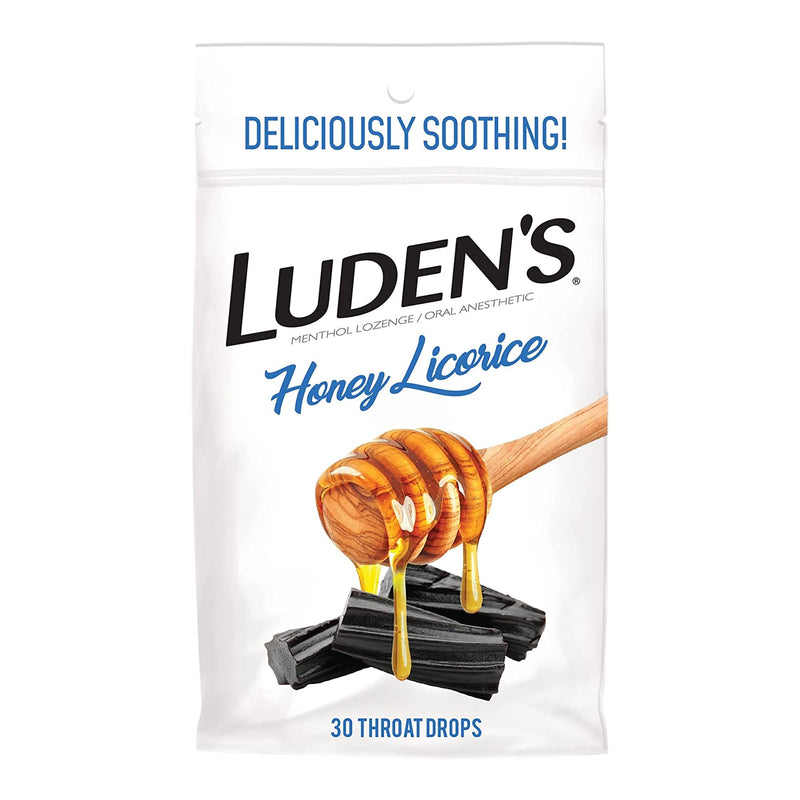 LUDENS THROAT, LOZ HONEY LICORICE (30/BG) (Over the Counter) - Img 1