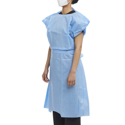 Halyard Patient Exam Gown, 1 Box of 10 (Gowns) - Img 3