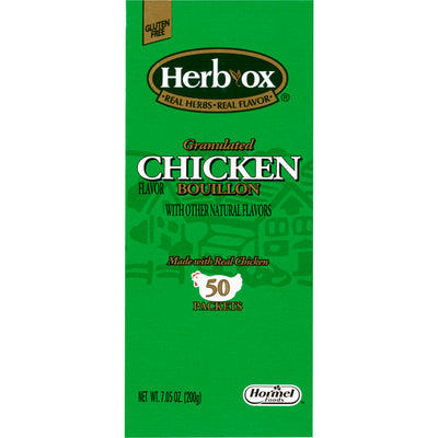 Herb-Ox® Chicken Bouillon Instant Broth, 1 Case of 300 (Nutritionals) - Img 1