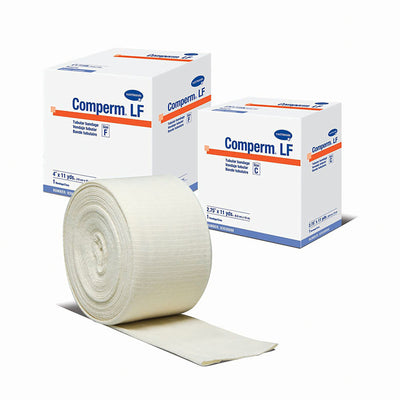 Comperm® LF Pull On Elastic Tubular Support Bandage, 4 Inch x 11 Yard, 1 Box (General Wound Care) - Img 1