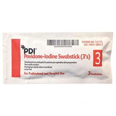 PDI® PVP Iodine Prep Swabsticks, 1 Box of 25 (Skin Care) - Img 2