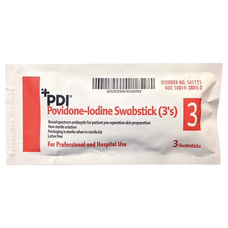 PDI® PVP Iodine Prep Swabsticks, 1 Case of 250 (Skin Care) - Img 2