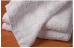 WASHCLOTH, TERRY WHT 12X12 MEIT TRIO (12/DZ) (Washcloths) - Img 1