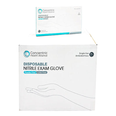 Huayuan Nitrile Exam Glove, Medium, Blue, 1 Box () - Img 3