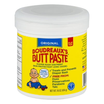 Boudreaux's Butt Paste® Diaper Rash Treatment 16 oz. Jar, 1 Each (Skin Care) - Img 1