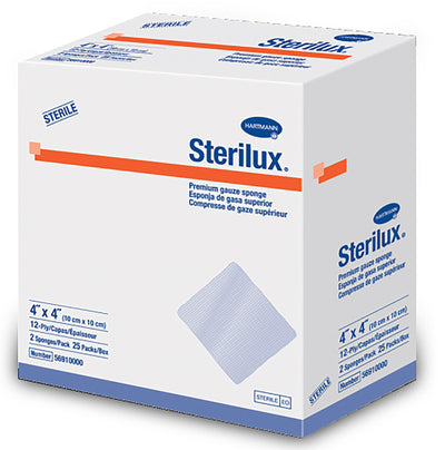 Sterilux® Sterile Gauze Sponge, 4 x 4 Inch, 1 Box of 25 (General Wound Care) - Img 1