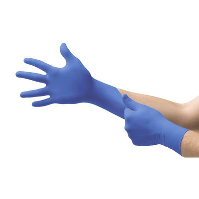 Micro-Touch® Nitrile Exam Glove, Extra Large, Blue, 1 Box () - Img 2