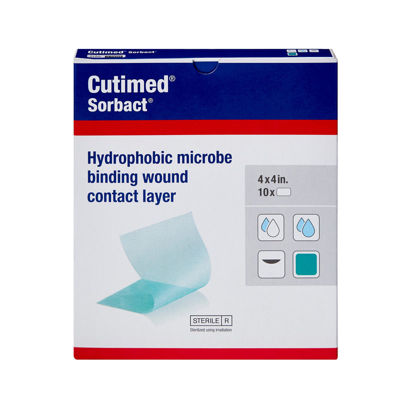 Cutimed® Sorbact® WCL Antimicrobial Wound Contact Layer Dressing, 4 x 4 Inch, 1 Box of 10 () - Img 2