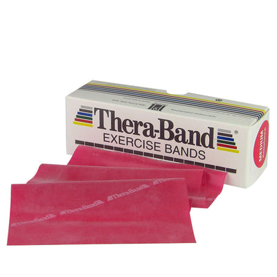 TheraBand® Exercise Resistance Band, Red, 5 Inch x 6 Yard, Medium, 1 Each (Exercise Equipment) - Img 1