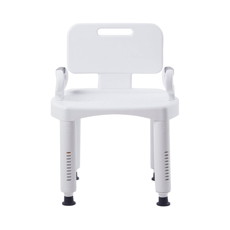 McKesson Removable Arm Rail Plastic Removable Back Bath Bench, 20½ Inch Width, 1 Case of 4 (Commode / Shower Chairs) - Img 2